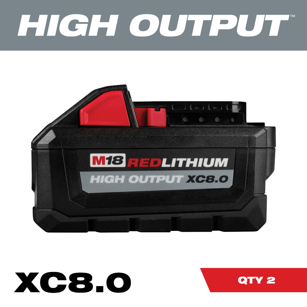 Milwaukee M18 REDLITHIUM High Output XC8.0 Battery from GME Supply